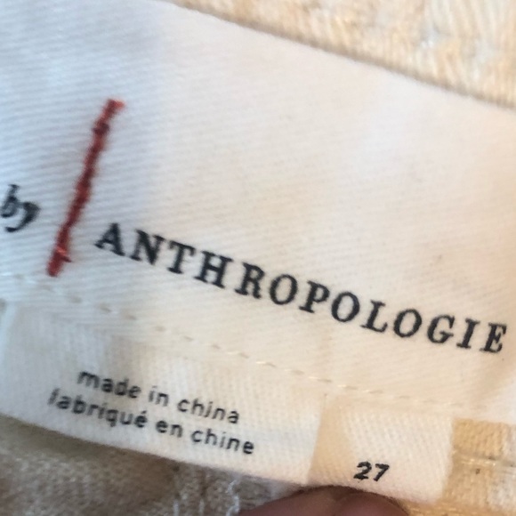Anthropologie Painter Pants Size 27 Cream - Picture 6 of 7